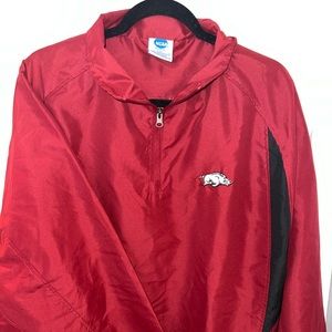Arkansas NCAA pullover coat
